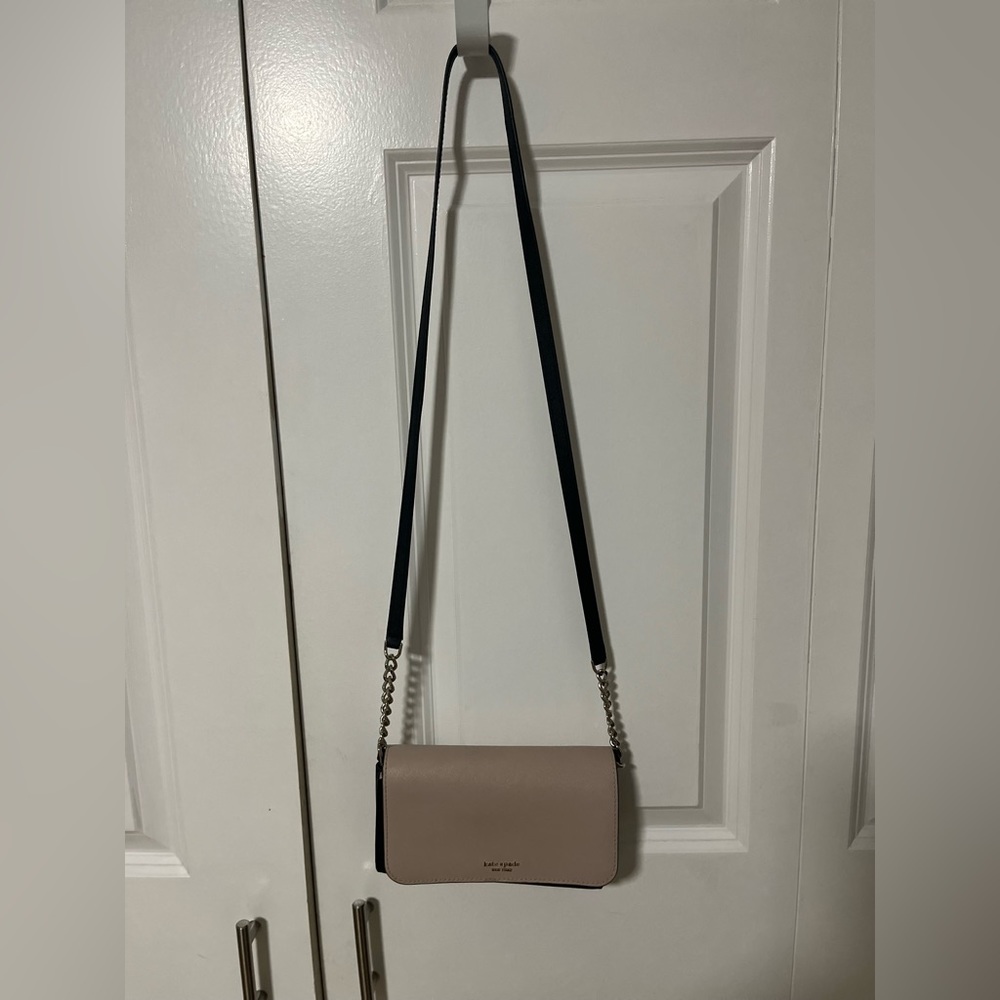 Tan and Black Kate Spade Crossbody